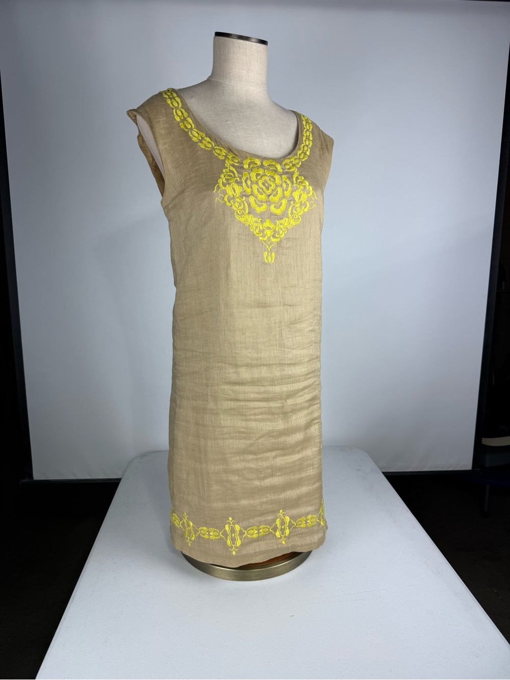 100% Linen full cotton lining: Nurture Brand Boho dress